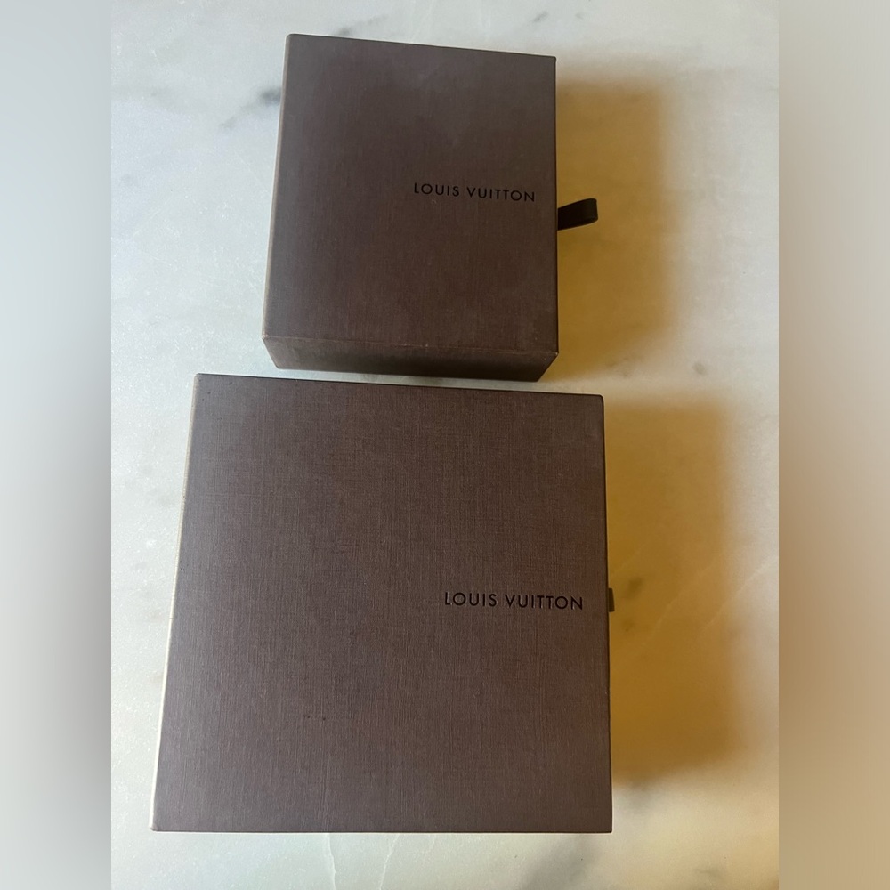 Authentic Lv Brown Drawer Boxes - image 3